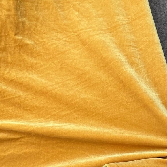 Polo Ralph Lauren gold yellow velvet one shoulder velvet dress midi cocktail NWT - Picture 6 of 11